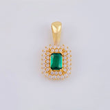 Dije Halo Tupido 2.4 g / 2.1 cm Oro Amarillo 18K