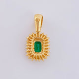 Dije Halo Tupido 2.4 g / 2.1 cm Oro Amarillo 18K