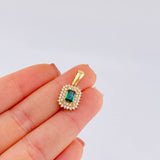Dije Halo Tupido 2.4 g / 2.1 cm Oro Amarillo 18K
