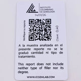 Topos Trebol Esmeraldas 40Pts 2.8 g / 8.4 mm Oro Amarillo 18K