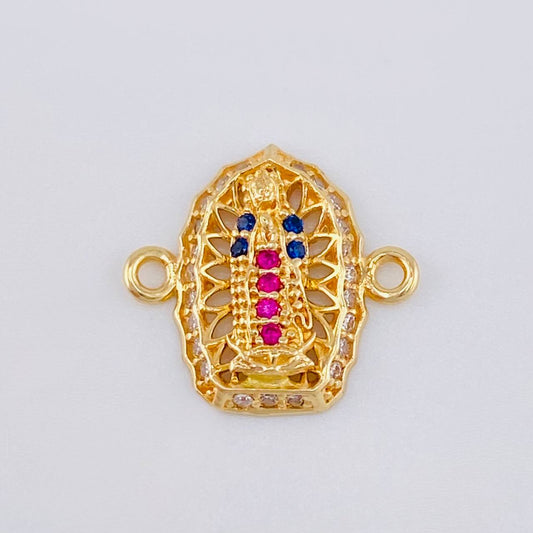 Herraje Virgen Guadalupe 1.25 g / 1.5 cm Oro Amarillo 18K