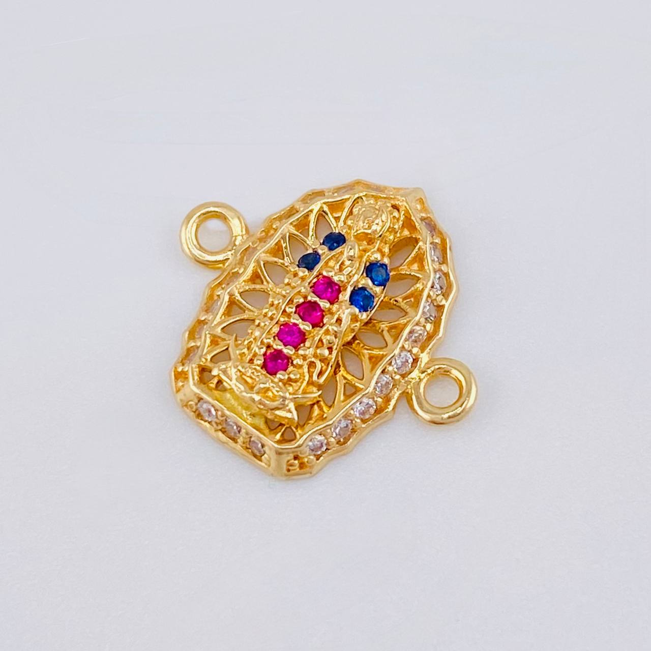 Herraje Virgen Guadalupe 1.25 g / 1.5 cm Oro Amarillo 18K