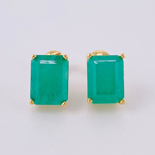 Topos Esmeralda Imperial Esmeralda 4,31 Qts 3.15 g / 9.6 mm Oro Amarillo 18K