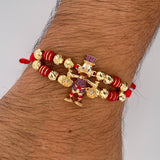 Pulsera Roja Pato Bolsas Dinero 8.4gr / Oro 18K $