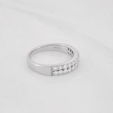 Anillo Churumbela Diamantes 75 Pts 4.34 g / T6 3/4 Oro Blanco 18K