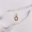 Dije Letra O 0.6gr / 1.6cm / Circones Colores Oro Amarillo 18K $