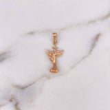Dije San Miguel Arcangel 1.2gr / 2.8cm / Oro Rosa 18K #