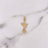 Dije San Miguel Arcangel 1.2gr / 2.8cm / Oro Amarillo 18K #