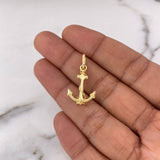 Dije Ancla  2.1gr / 2.7cm / Oro Amarillo 18K #