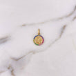 Dije San Miguel Arcangel 1.5gr / 1.9cm / Circones Colores Oro Amarillo 18K &