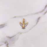 Dije Colibri 1.75gr / 2cm / Circones Blancos-Lilas-Azules Dos Oros Amarillo Blanco 18K $