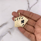 Dije Cartas Poker 10.65gr / 4.5cm / Oro Amarillo 18K $