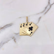 Dije Cartas Poker 10.65gr / 4.5cm / Oro Amarillo 18K $