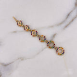 Dije Piñones 3.5gr / 7.4cm / Circones Colores Oro Amarillo 18K $