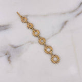 Dije Piñones 3.5gr / 7.4cm / Circones Colores Oro Amarillo 18K $