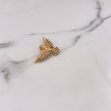 Dije Colibri 3.5gr / 1.8cm / Circones Blancos Azules Oro Amarillo 18K $