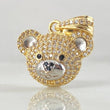 Dije Rostro Oso  3.9gr / 2.3cm / Oro 18K