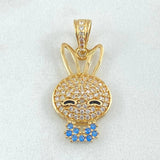 Dije Rostro Conejo 2.25gr / 2.35cm / Oro 18K