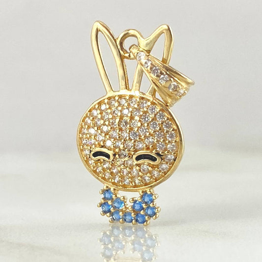 Dije Rostro Conejo 2.25gr / 2.35cm / Oro 18K