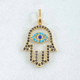 Dije Mano Hamsa 1.05gr / 2.4cm / Oro 18K