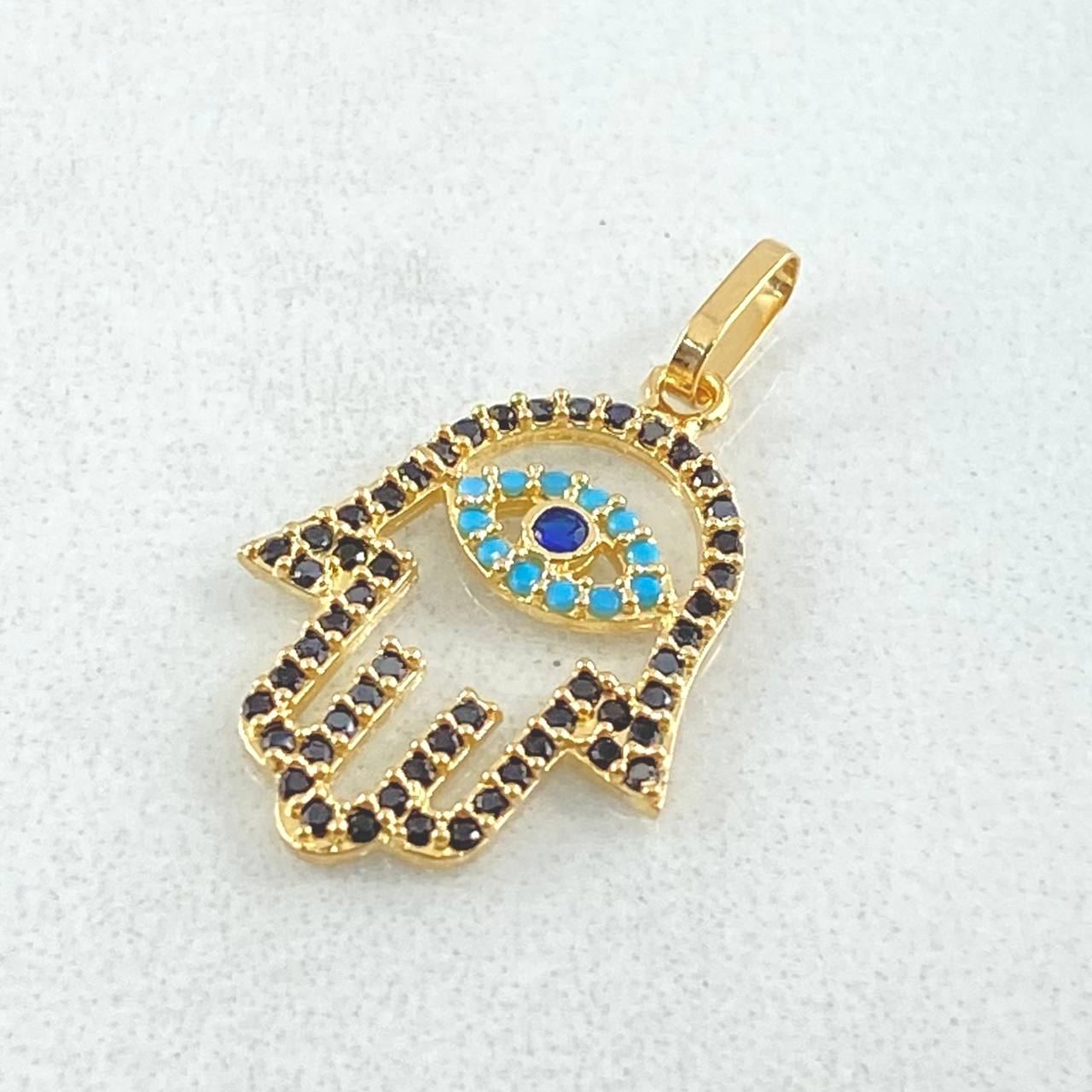 Dije Mano Hamsa 1.05gr / 2.4cm / Oro 18K