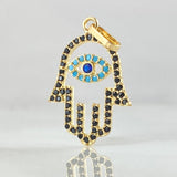 Dije Mano Hamsa 1.05gr / 2.4cm / Oro 18K