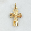 Dije Cruz Cristo 1.1gr / 2.5cm / Oro 18K