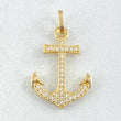 Dije Ancla 1gr / 2.3cm / Oro Amarillo 18K
