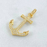 Dije Ancla 1.05gr / 2.5cm / +4 Oro 18K