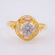 Anillo Solitario Aura Vintage 2 g / T8 3/4 Oro Amarillo 18K