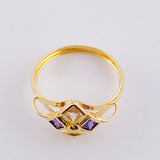 Anillo Rombo Imperial 1.8 g / T8 1/2 Oro Amarillo 18K