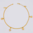 Tobillera Roll On Dijes 3.6 g / 25.5 cm / 2.3 mm Oro Amarillo 18K