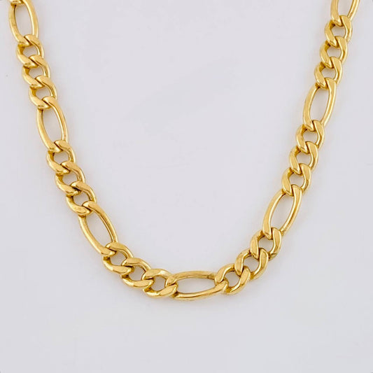 Cadena Figaro 14.35 g / 63.2 cm / 4.6 mm Oro Amarillo 18K