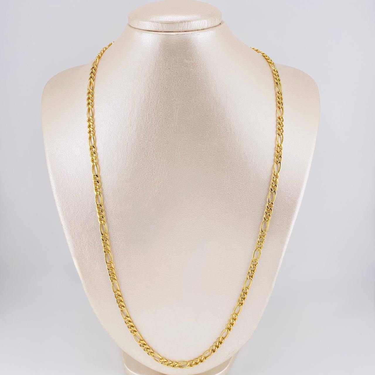 Cadena Figaro 14.35 g / 63.2 cm / 4.6 mm Oro Amarillo 18K