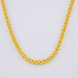 Cadena Cubica Estrellada 12.35 g / 60 cm / 2.5 mm Oro Amarillo 18K