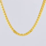 Cadena Cubica Estrellada 12.35 g / 60 cm / 2.5 mm Oro Amarillo 18K