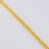 Cadena Cubica Estrellada 12.35 g / 60 cm / 2.5 mm Oro Amarillo 18K