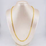 Cadena Cubica Estrellada 12.35 g / 60 cm / 2.5 mm Oro Amarillo 18K