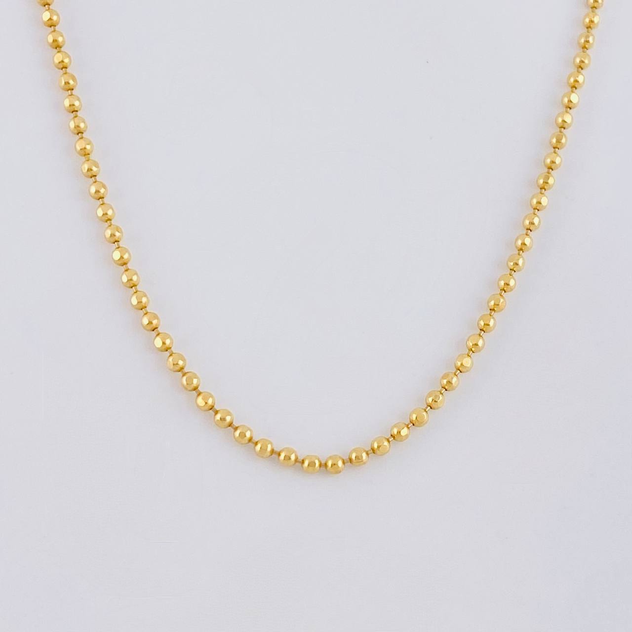Cadena Militar 5.35 g / 60.4 cm / 1.4 mm Oro Amarillo 18K