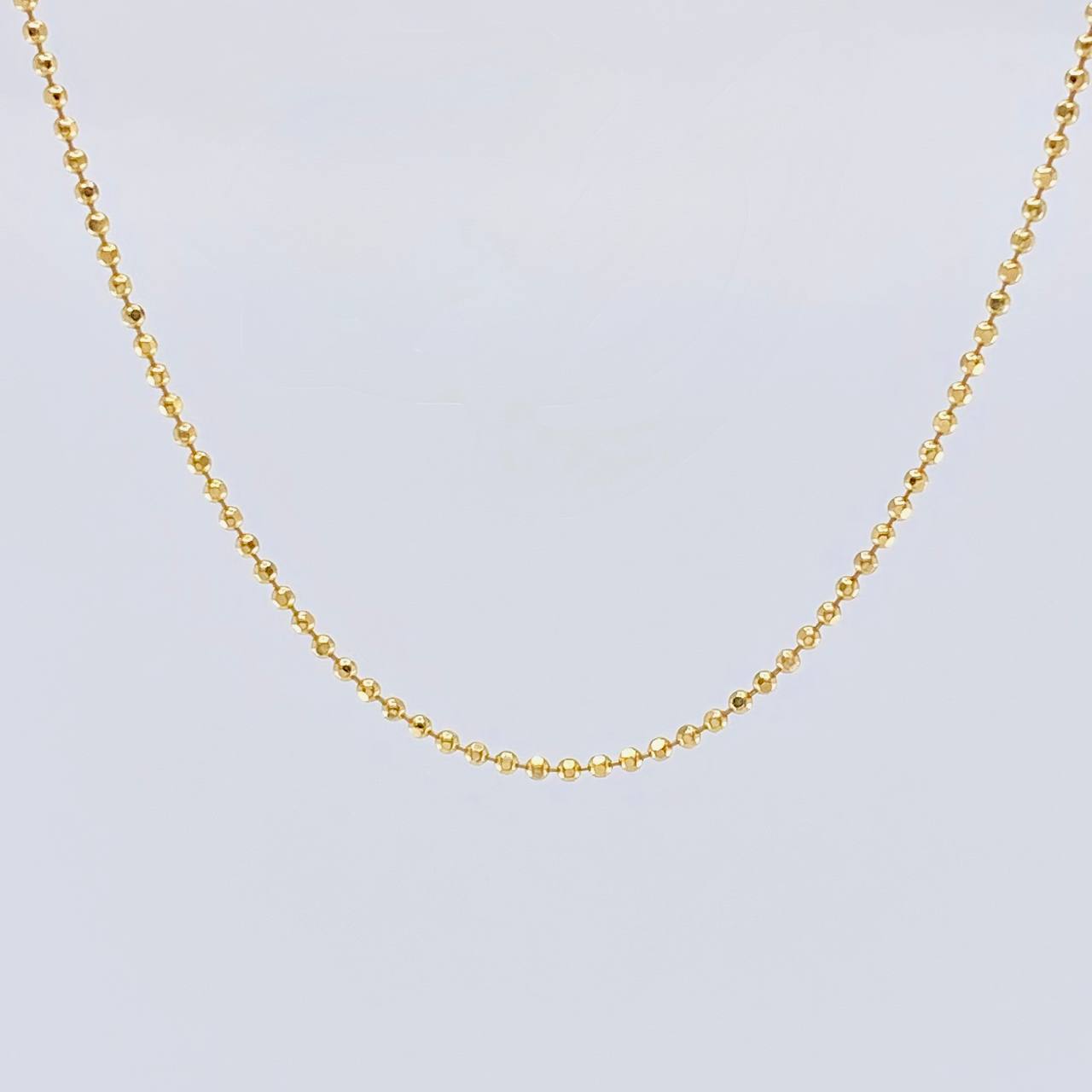 Cadena Militar 5.35 g / 60.4 cm / 1.4 mm Oro Amarillo 18K