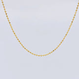 Cadena Militar 6.55g / 44cm / 1.6mm Oro Amarillo 18K