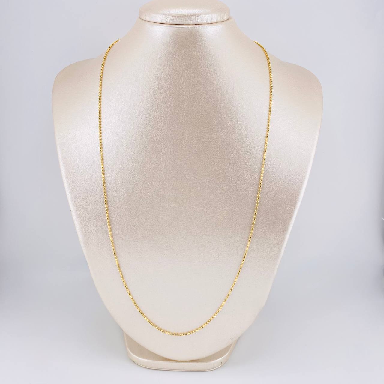 Cadena Militar 6.55g / 44cm / 1.6mm Oro Amarillo 18K
