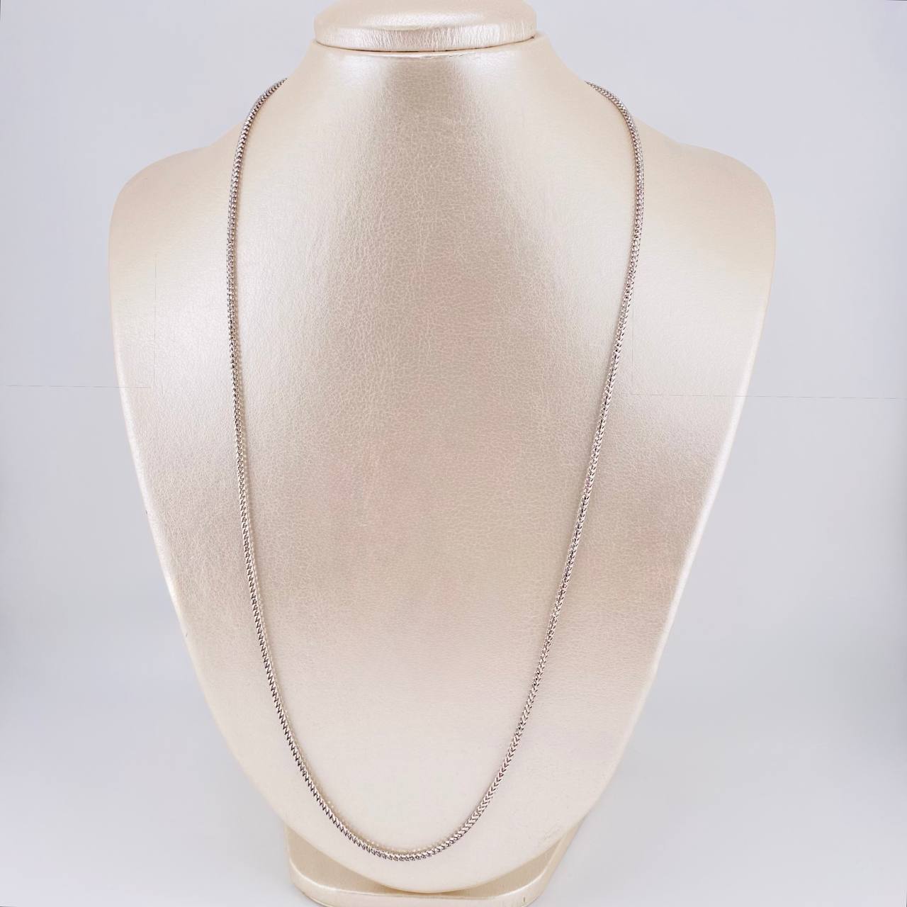 Cadena Franco 15.15 g / 60.4 cm / 1.9 mm Oro Blanco 18K