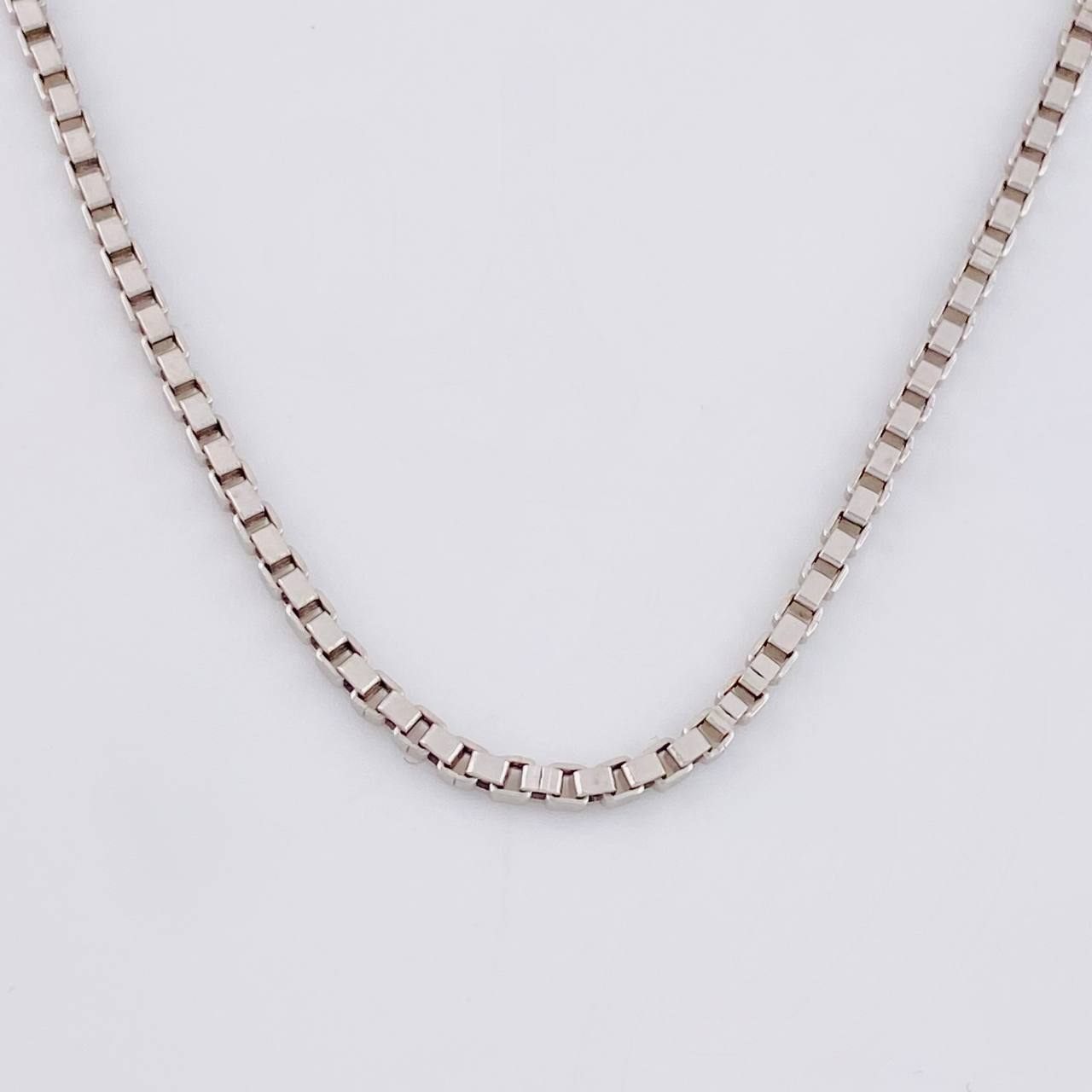 Cadena Veneciana 7.65 g / 50.7 cm / 2 mm Oro Blanco 18K