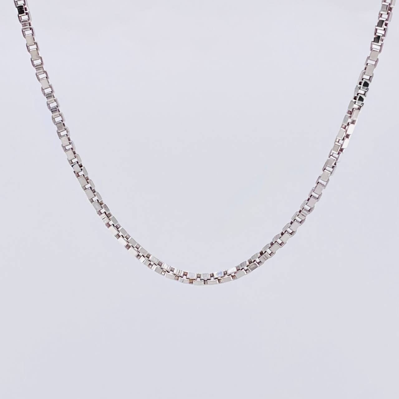 Cadena Veneciana 7.65 g / 50.7 cm / 2 mm Oro Blanco 18K