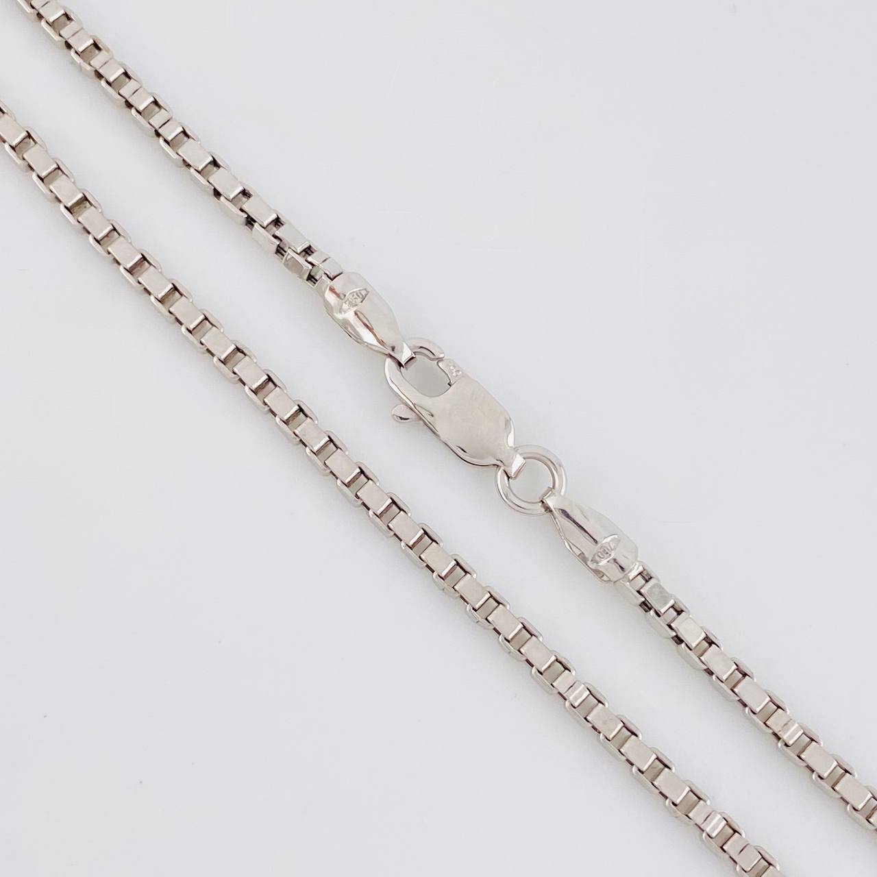 Cadena Veneciana 7.65 g / 50.7 cm / 2 mm Oro Blanco 18K
