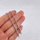 Cadena Veneciana 7.65 g / 50.7 cm / 2 mm Oro Blanco 18K