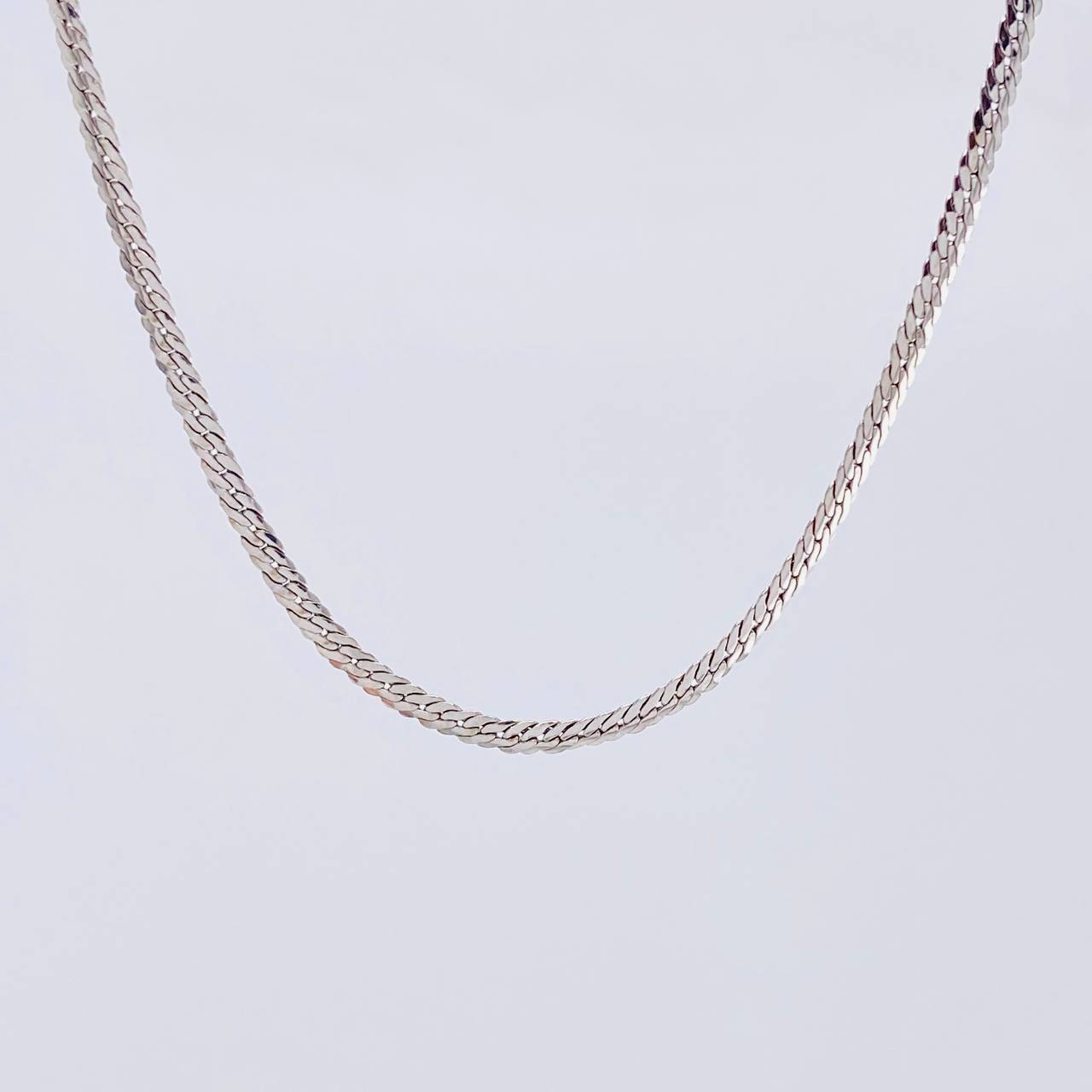 Cadena Serpiente 3.6 g / 50.1 cm / 2.2 mm Oro Blanco 18K