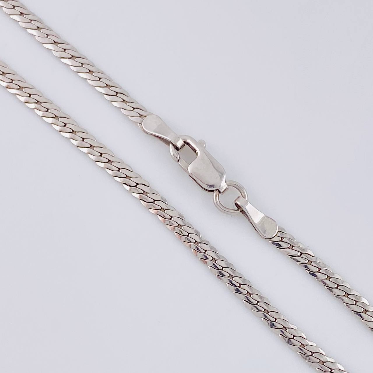 Cadena Serpiente 3.6 g / 50.1 cm / 2.2 mm Oro Blanco 18K