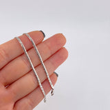Cadena Serpiente 3.6 g / 50.1 cm / 2.2 mm Oro Blanco 18K